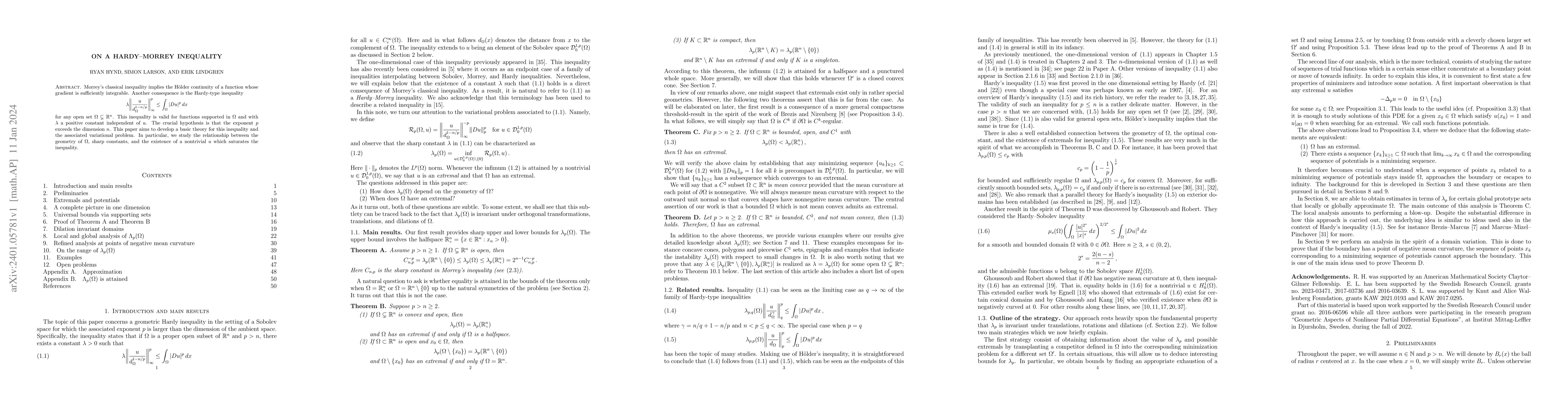 Thumbnail for On a Hardy-Morrey inequality