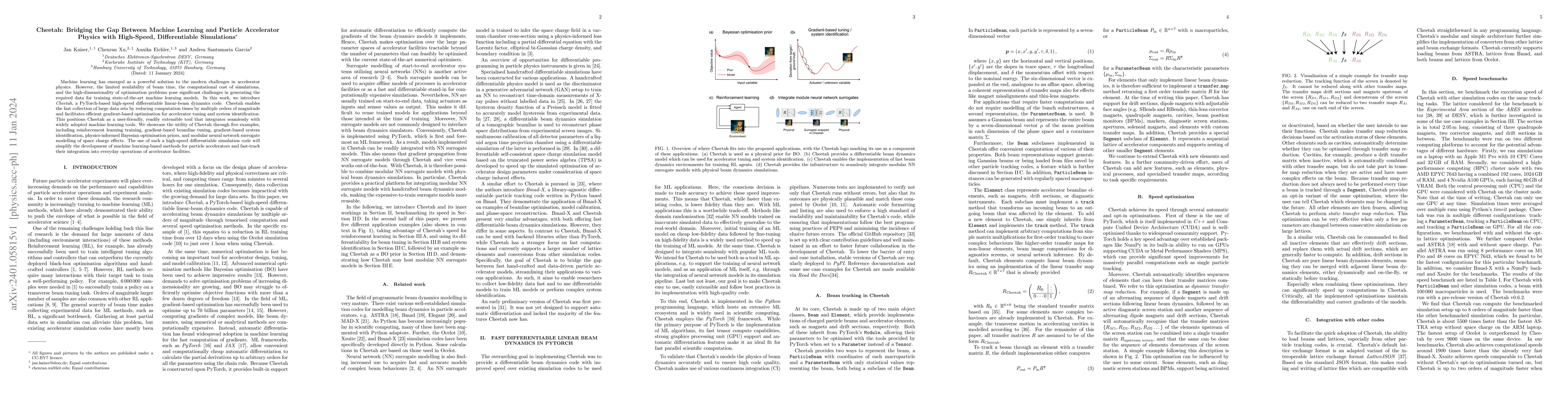 Thumbnail for Cheetah: Bridging the Gap Between Machine Learning and Particle
  Accelerator Physics with High-Speed, Differentiable Simulations