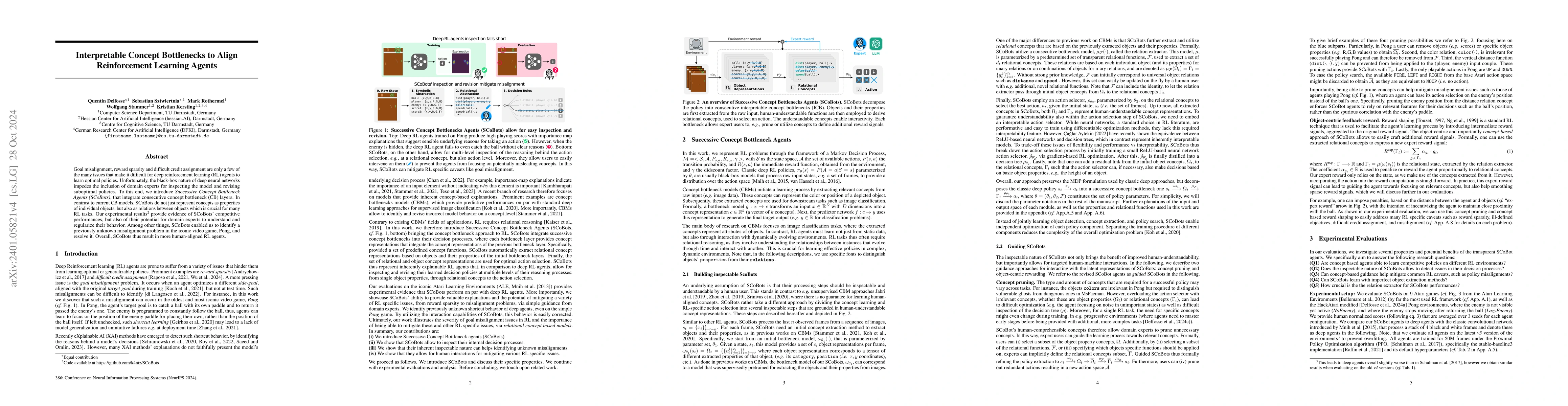 Thumbnail for Interpretable Concept Bottlenecks to Align Reinforcement Learning Agents