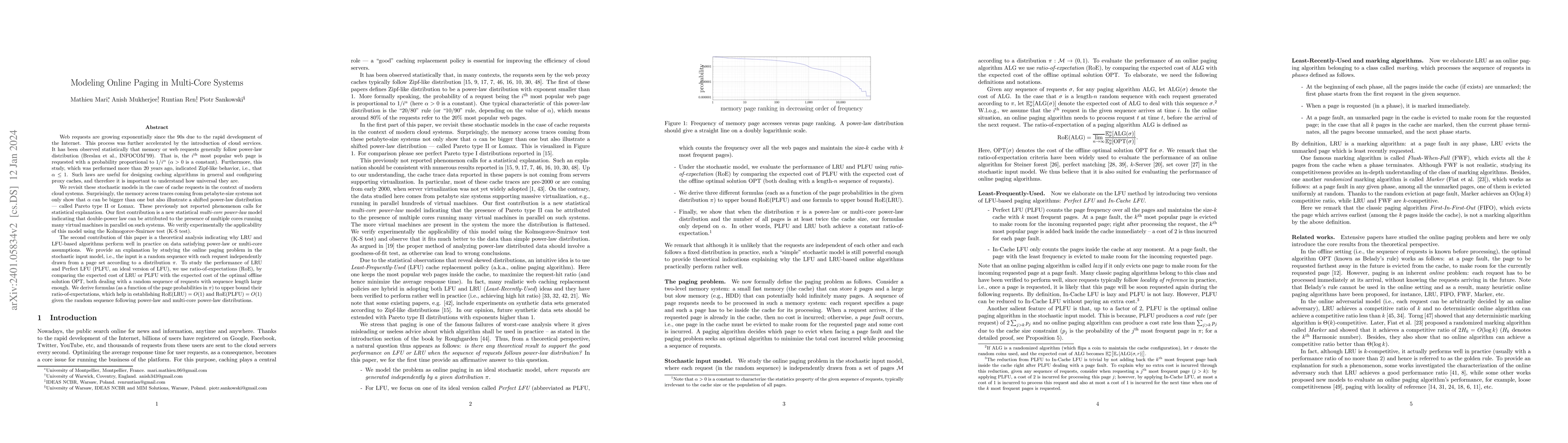 Thumbnail for Modeling Online Paging in Multi-Core Systems