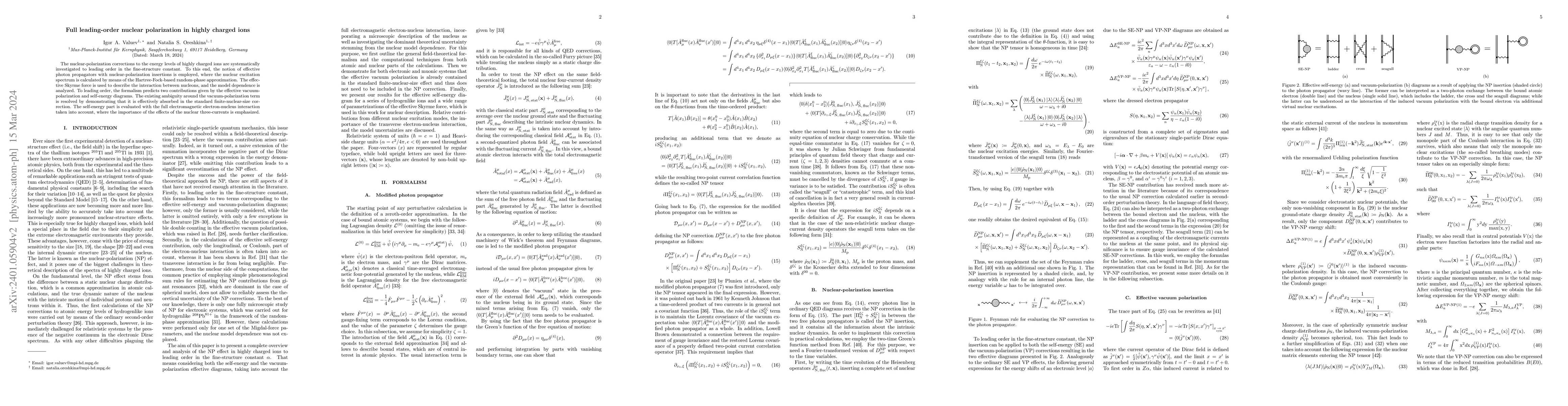 Thumbnail for Full leading-order nuclear polarization in highly charged ions