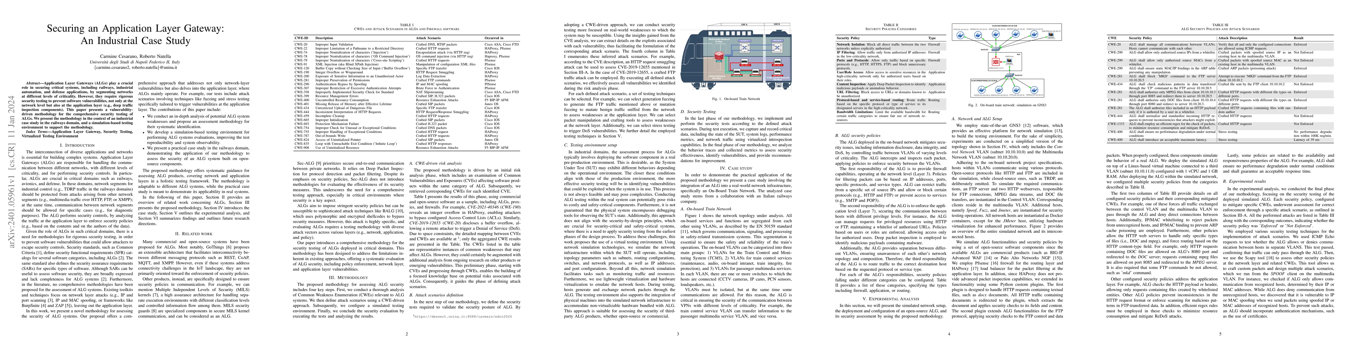 Thumbnail for Securing an Application Layer Gateway: An Industrial Case Study