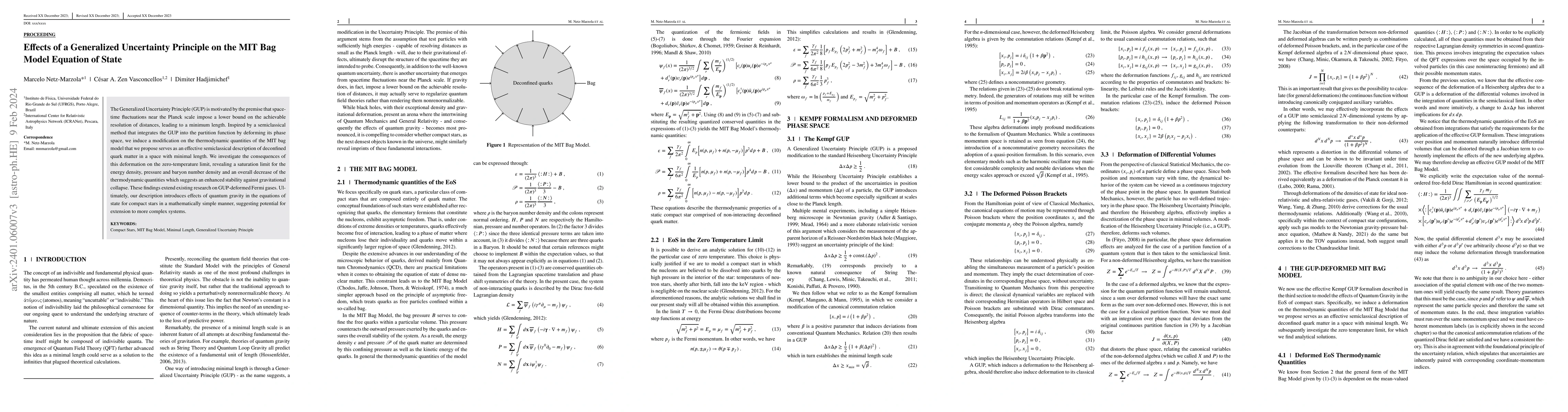 Thumbnail for Effects of a Generalized Uncertainty Principle on the MIT Bag Model
  Equation of State