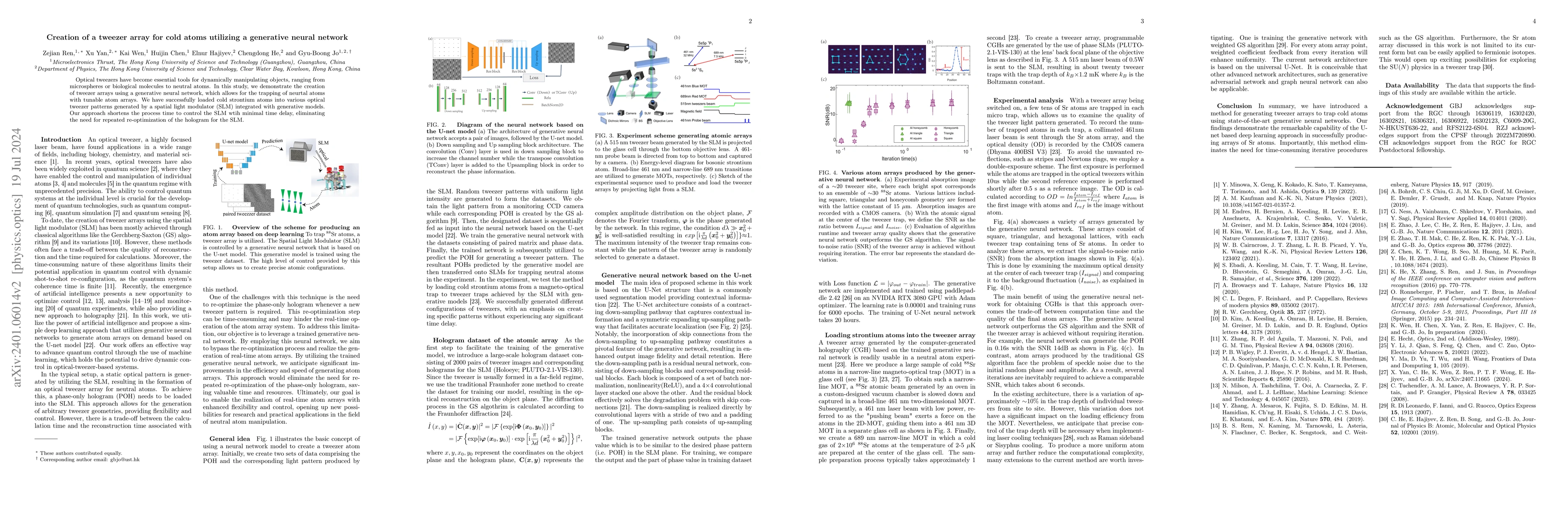 Thumbnail for Creation of a tweezer array for cold atoms utilizing a generative neural
  network