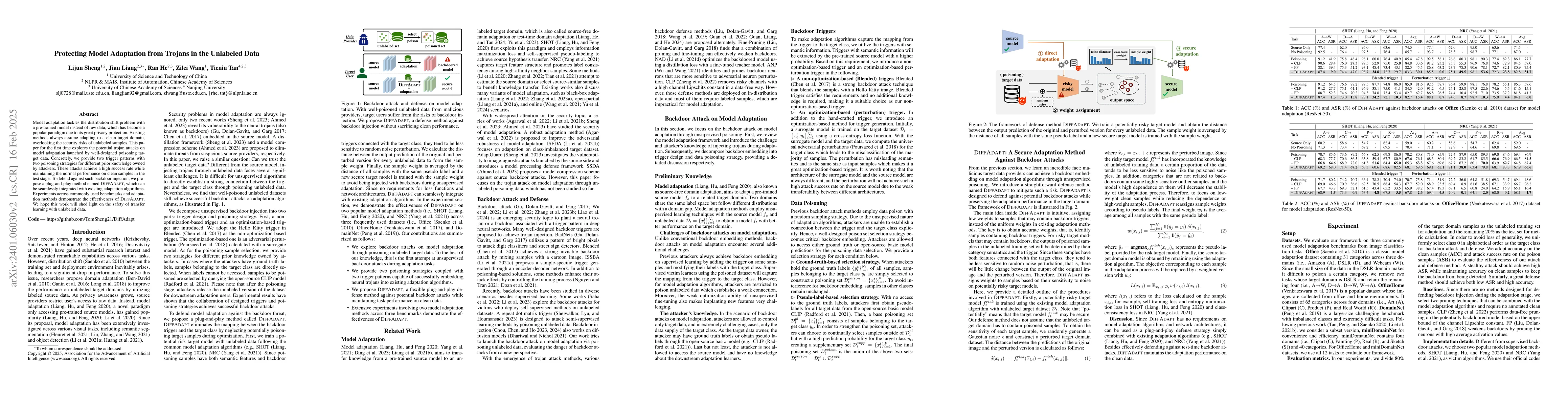 Thumbnail for Can We Trust the Unlabeled Target Data? Towards Backdoor Attack and
  Defense on Model Adaptation