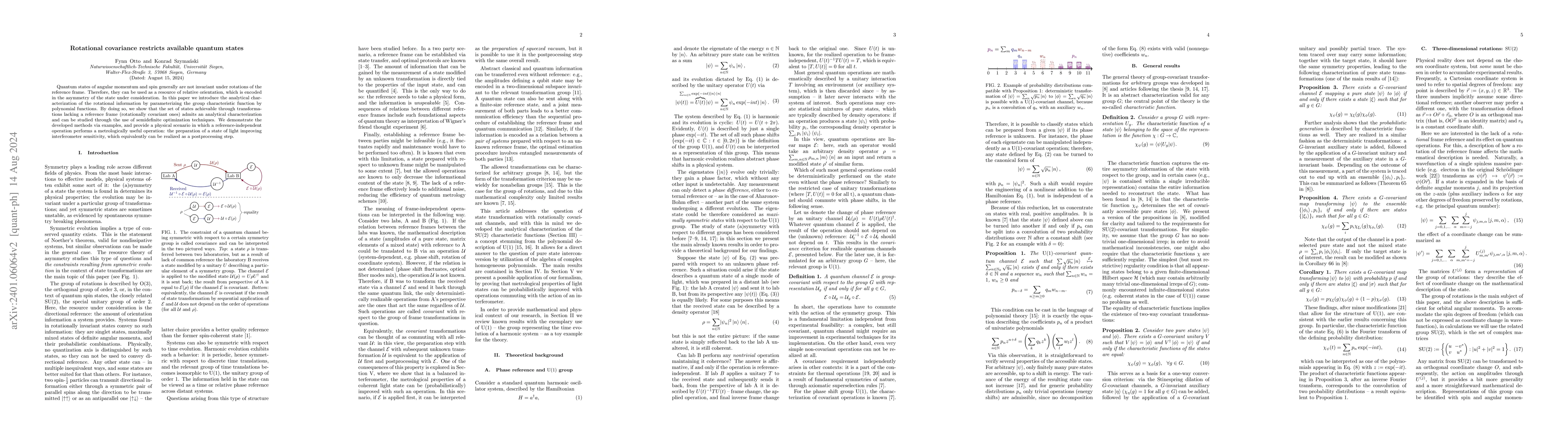 Thumbnail for Rotational covariance restricts available quantum states