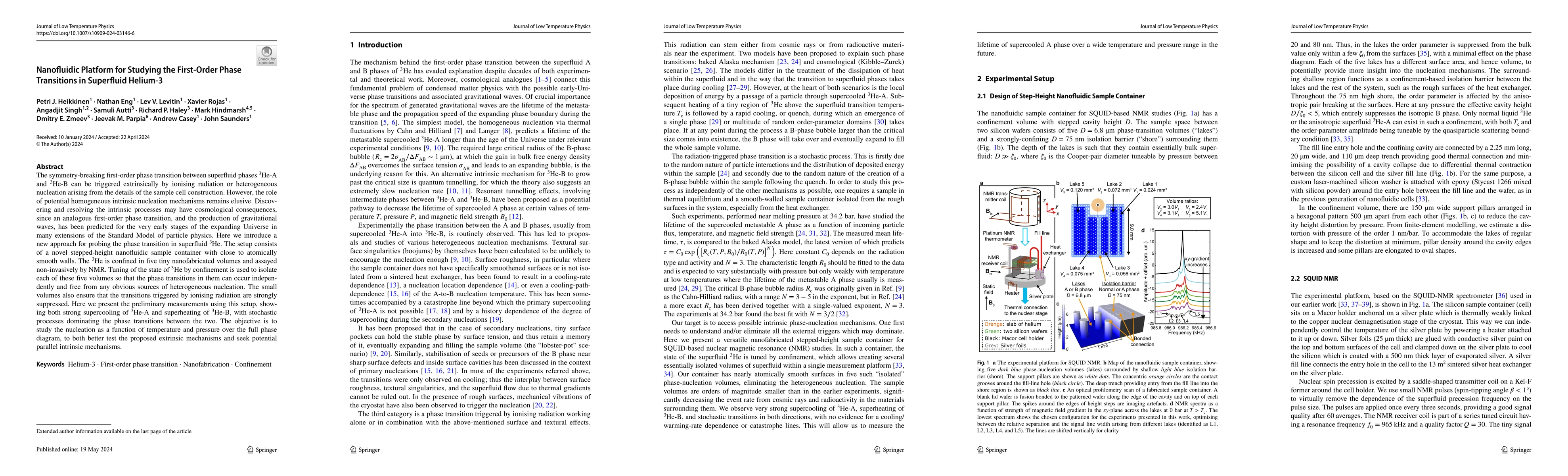 Thumbnail for Nanofluidic platform for studying the first-order phase transitions in
  superfluid helium-3