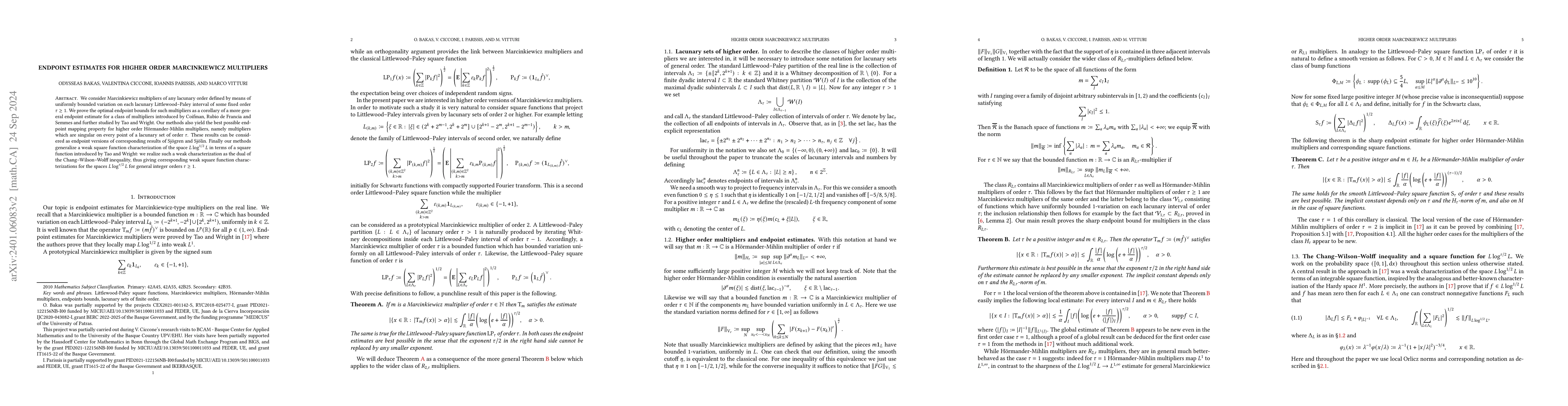 Thumbnail for Endpoint estimates for higher order Marcinkiewicz multipliers