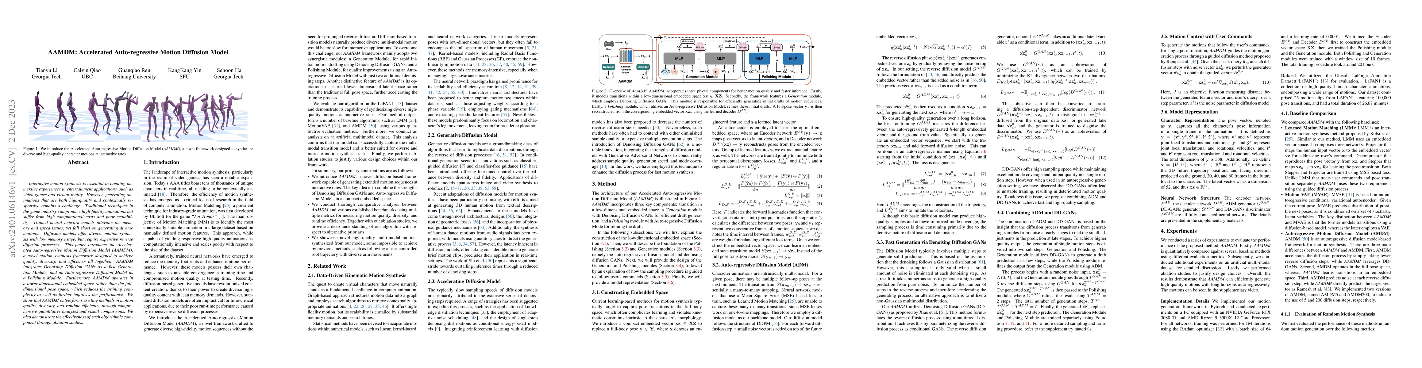 Thumbnail for AAMDM: Accelerated Auto-regressive Motion Diffusion Model