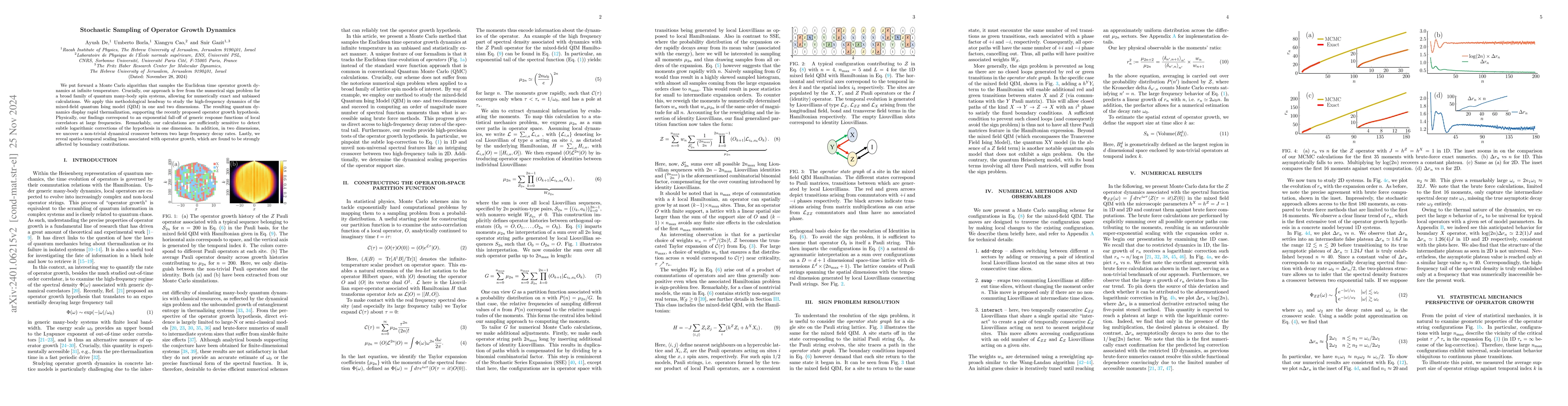 Thumbnail for Stochastic Sampling of Operator Growth