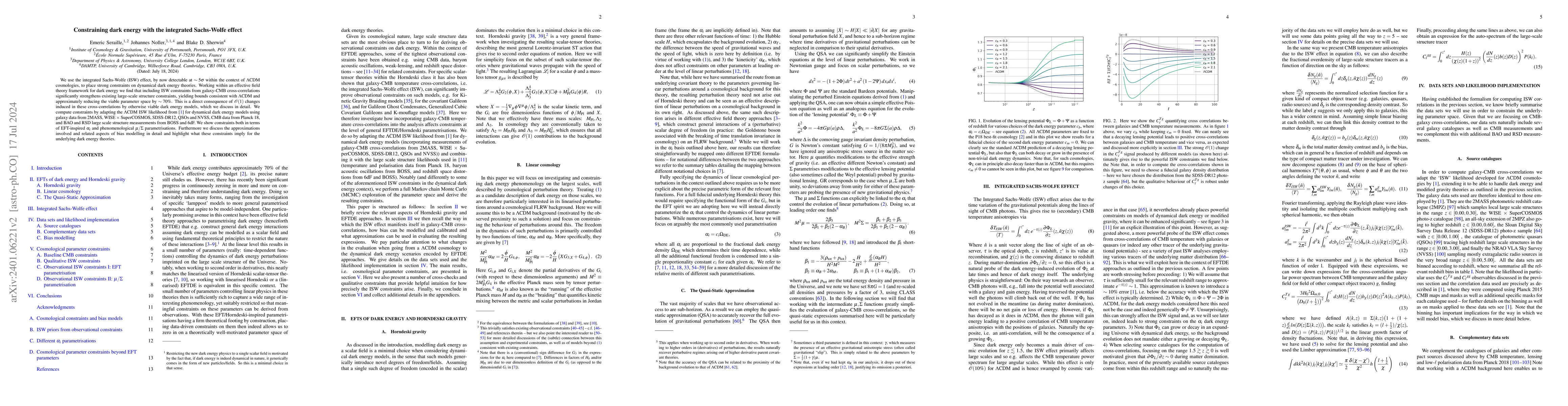 Thumbnail for Constraining dark energy with the integrated Sachs-Wolfe effect
