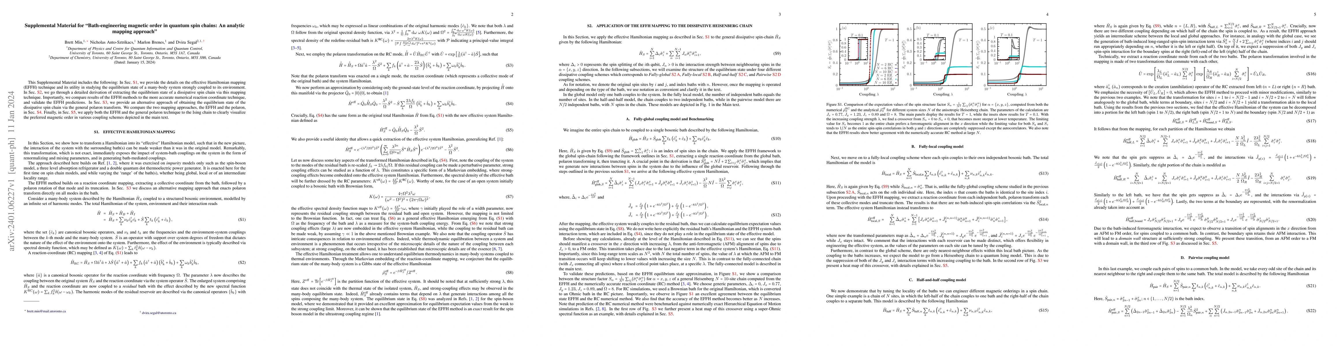 Thumbnail for Bath-engineering magnetic order in quantum spin chains: An analytic
  mapping approach