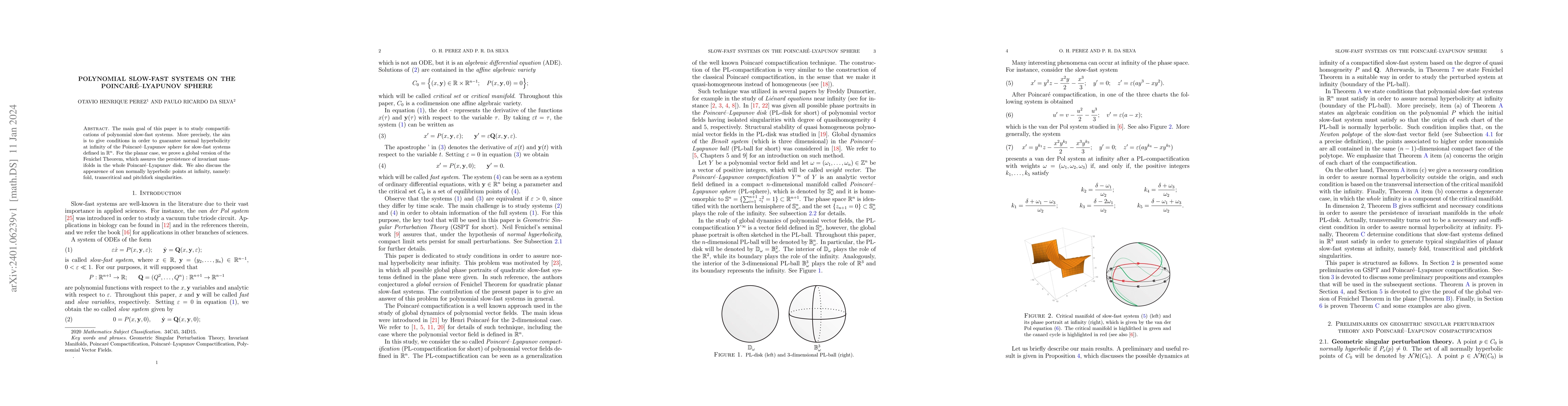 Thumbnail for Polynomial slow-fast systems on the Poincar\'e-Lyapunov sphere