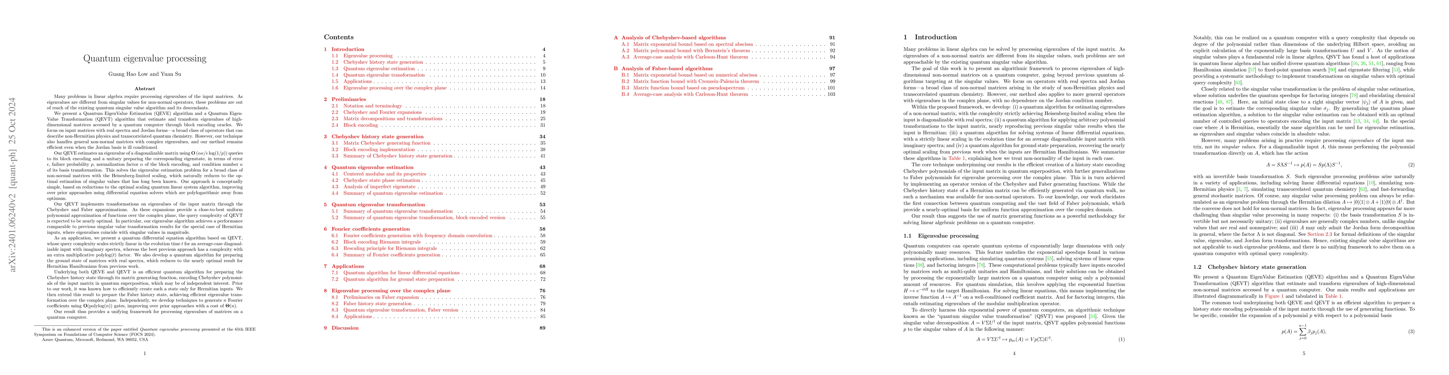 Thumbnail for Quantum eigenvalue processing