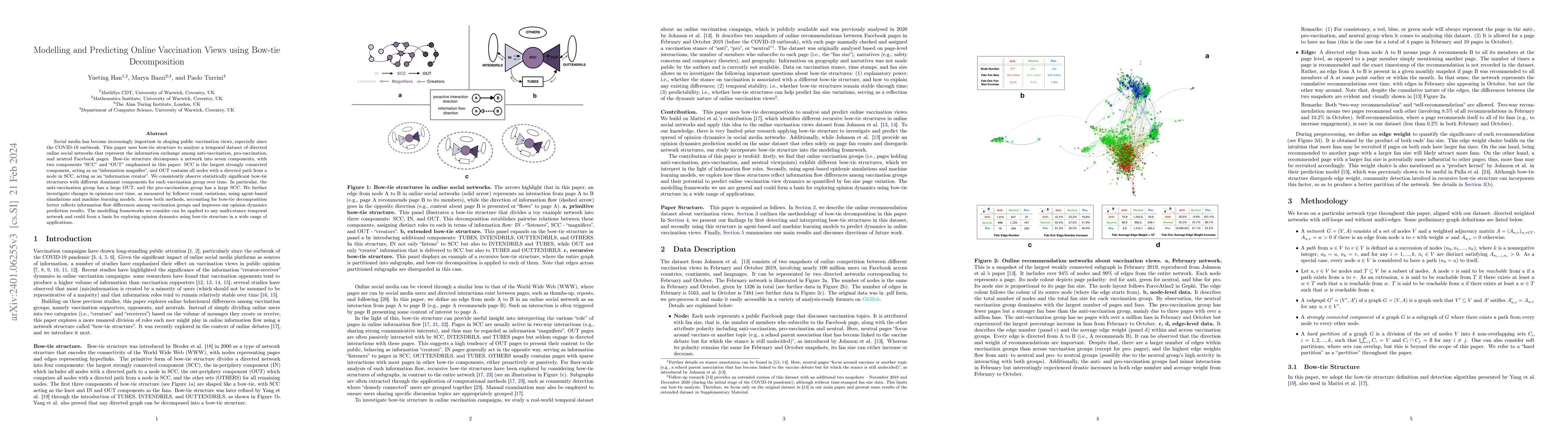 Thumbnail for Modelling and Predicting Online Vaccination Views using Bow-tie
  Decomposition