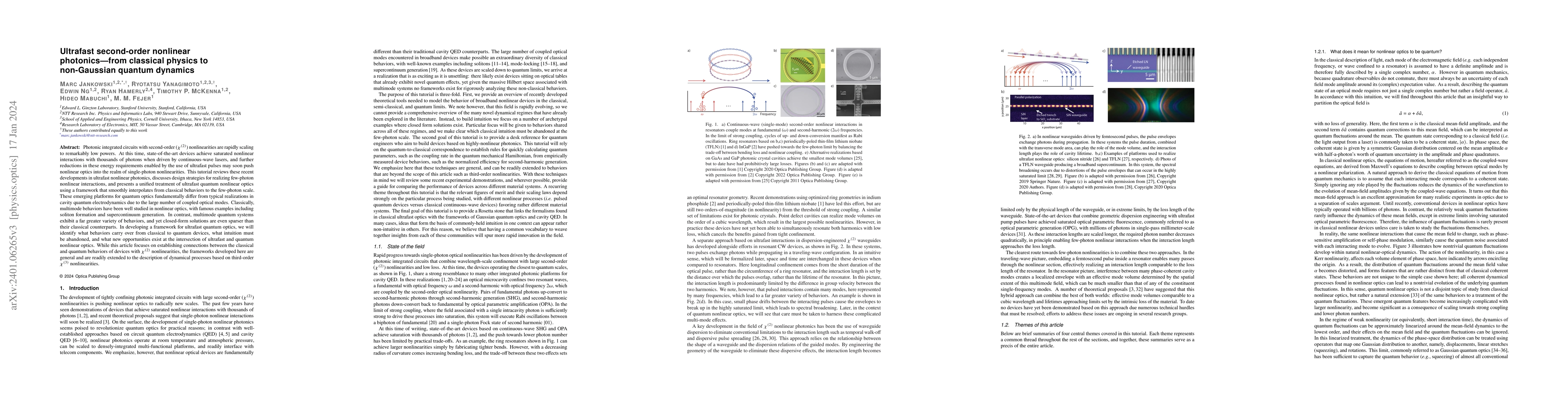 Thumbnail for Ultrafast second-order nonlinear photonics -- from classical physics to
  non-Gaussian quantum dynamics
