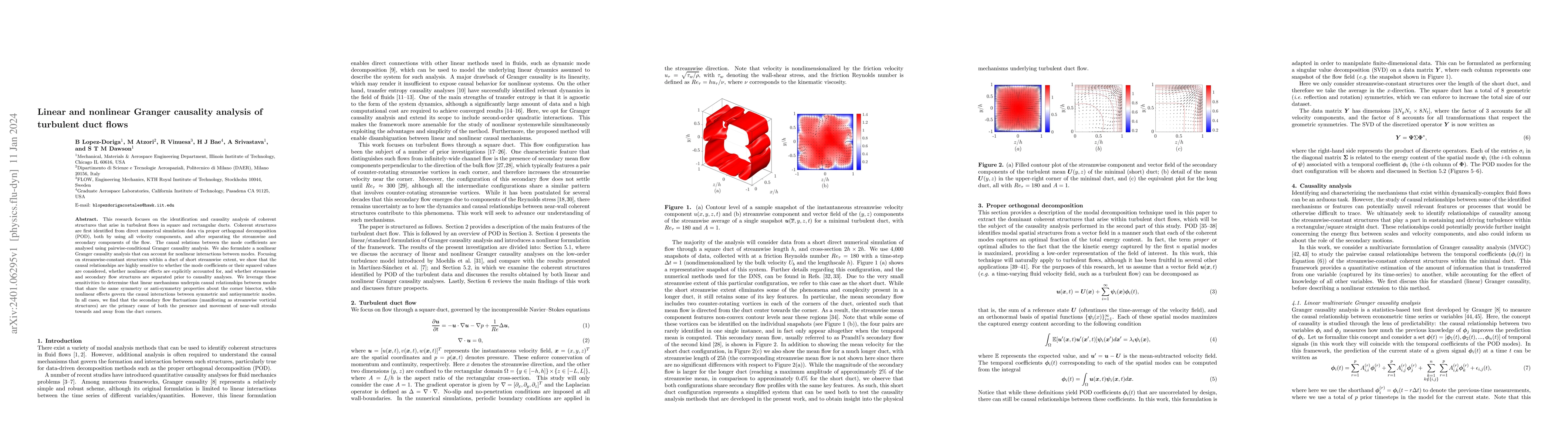 Thumbnail for Linear and nonlinear Granger causality analysis of turbulent duct flows