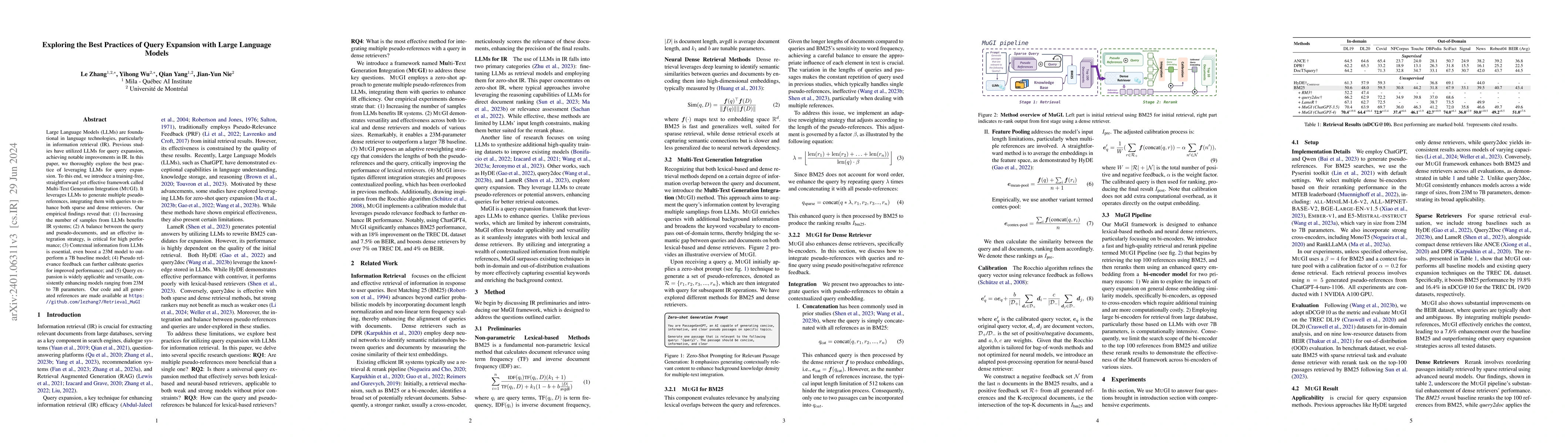 Thumbnail for Exploring the Best Practices of Query Expansion with Large Language
  Models