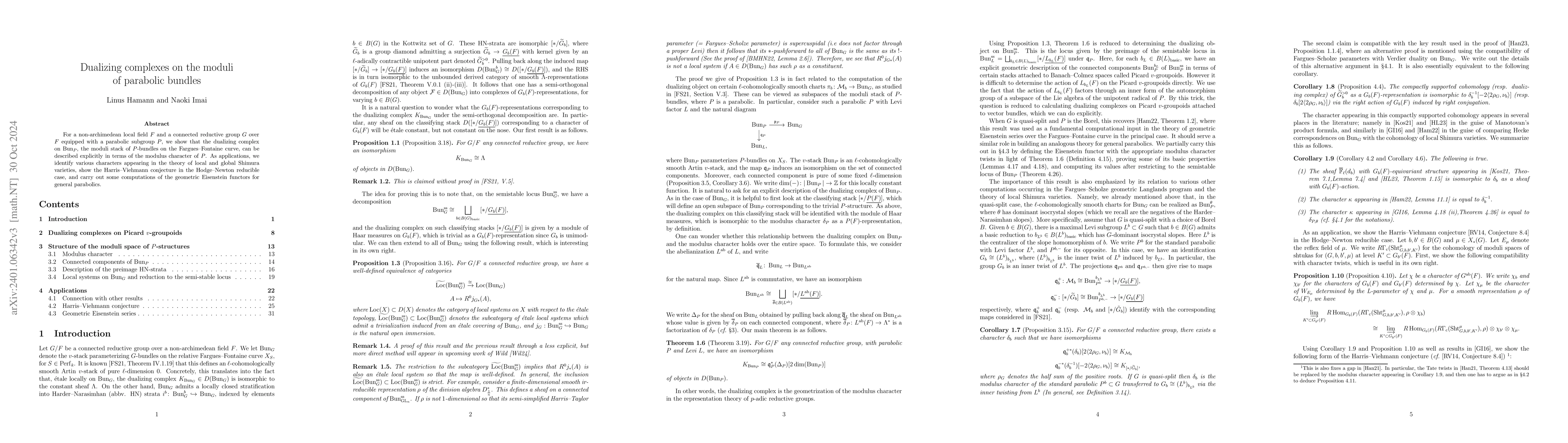 Thumbnail for Dualizing complexes on the moduli of parabolic bundles