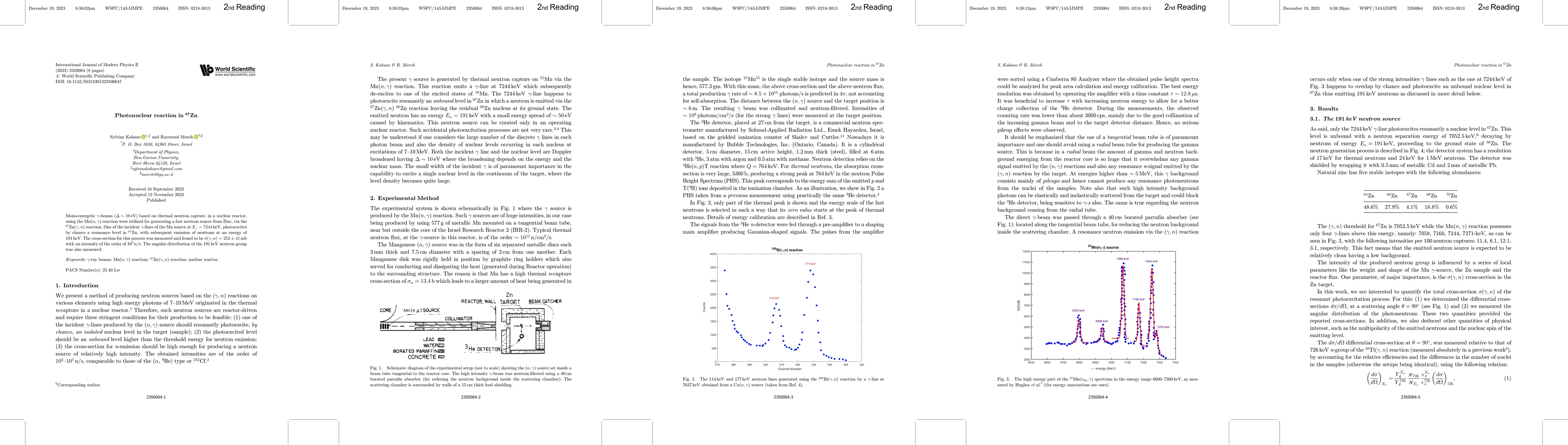 Thumbnail for Photonuclear reaction in ${67}^$Zn