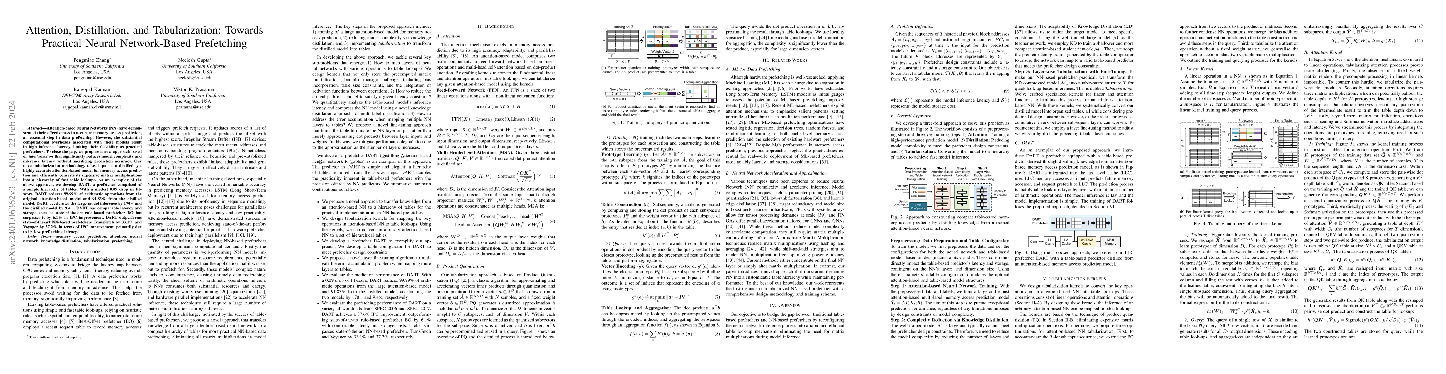 Thumbnail for Attention, Distillation, and Tabularization: Towards Practical Neural
  Network-Based Prefetching