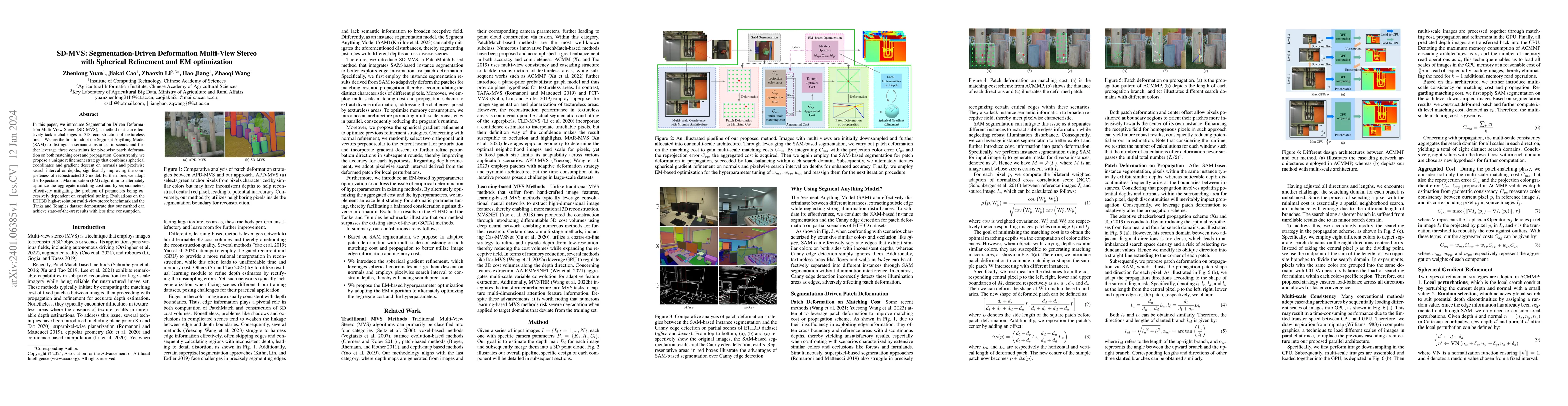 Thumbnail for SD-MVS: Segmentation-Driven Deformation Multi-View Stereo with Spherical
  Refinement and EM optimization