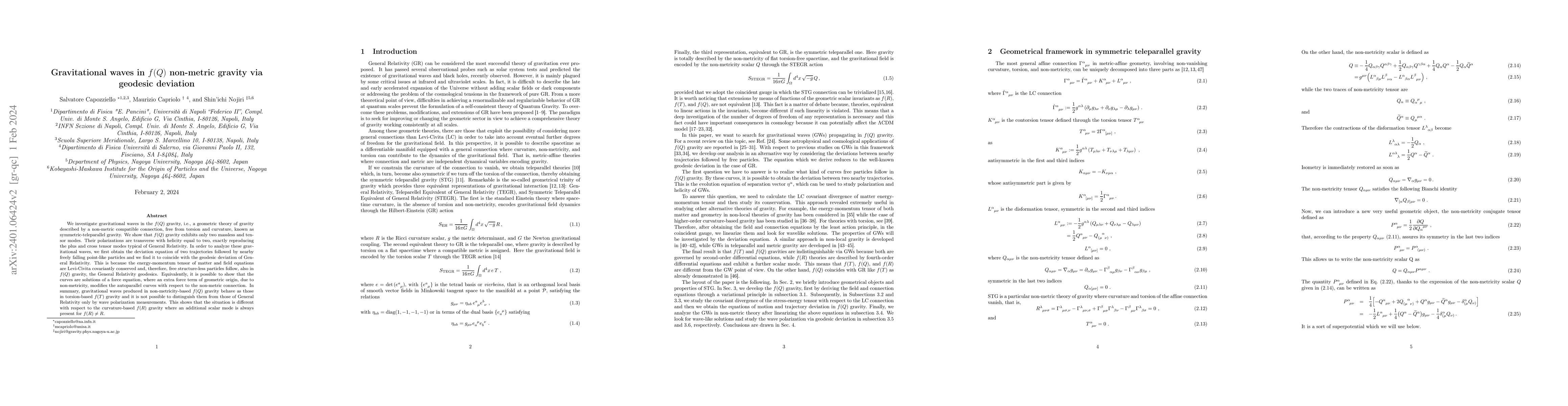 Thumbnail for Gravitational waves in $f(Q)$ non-metric gravity via geodesic deviation