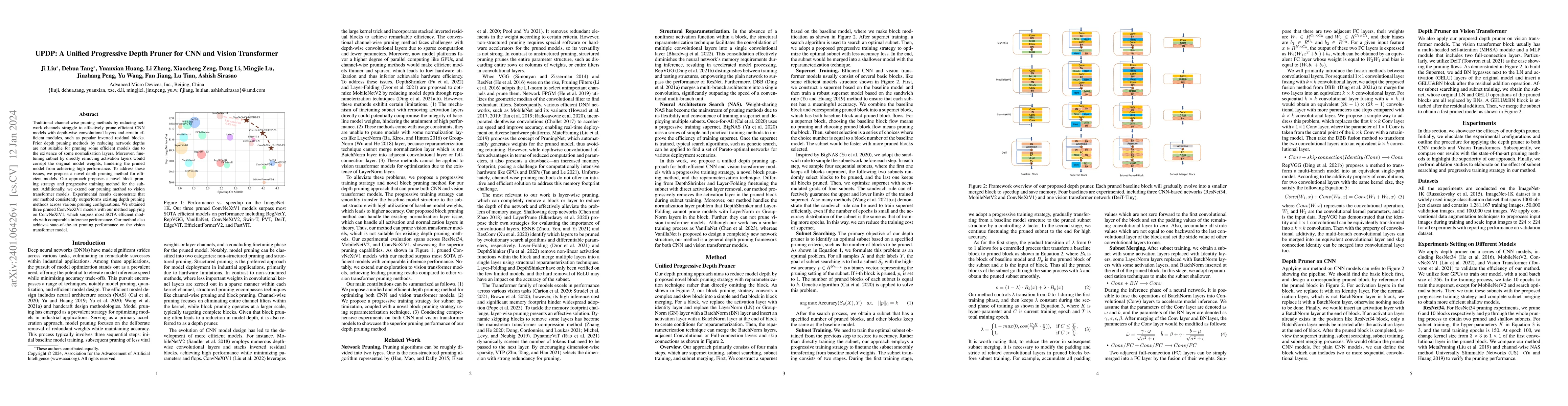 Thumbnail for UPDP: A Unified Progressive Depth Pruner for CNN and Vision Transformer