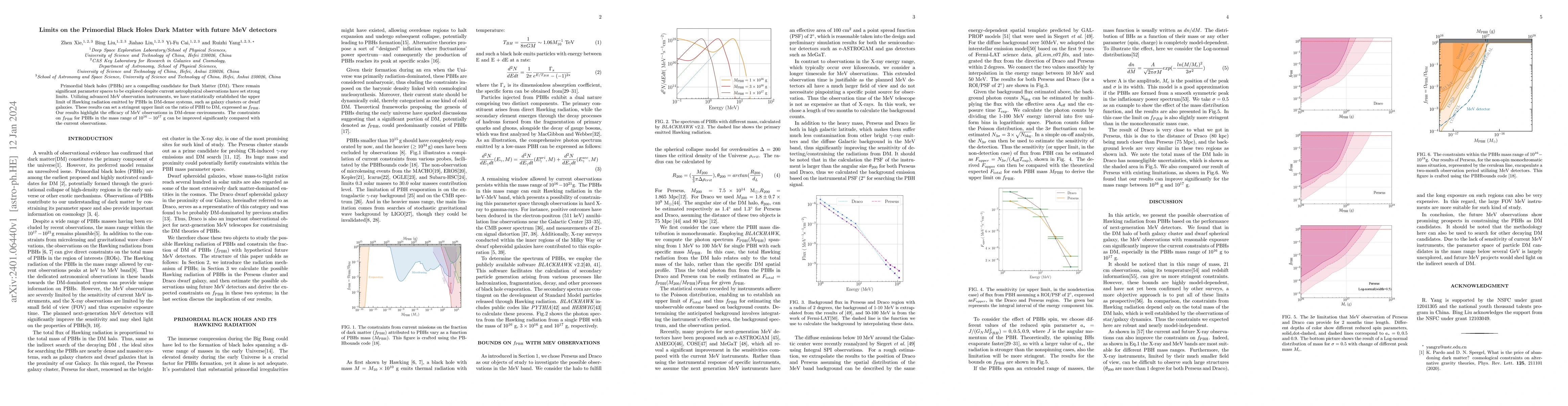 Thumbnail for Limits on the Primordial Black Holes Dark Matter with future MeV
  detectors
