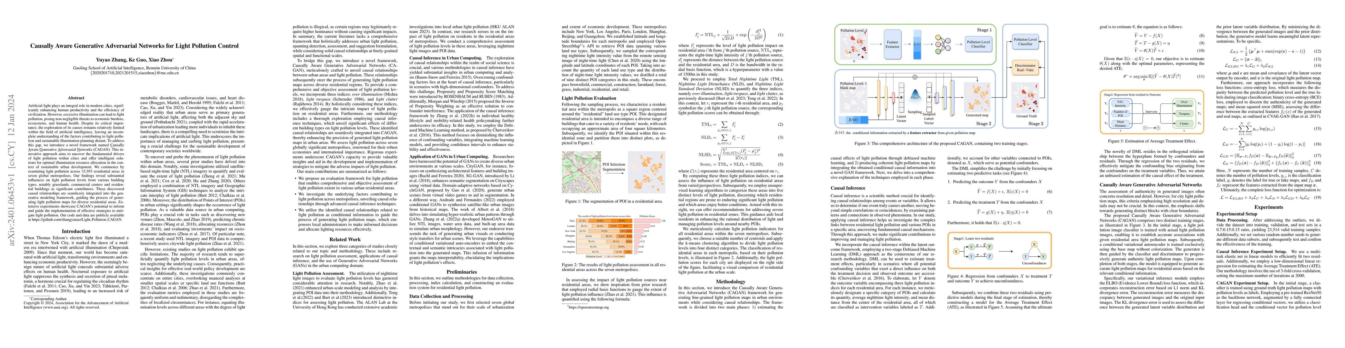 Thumbnail for Causally Aware Generative Adversarial Networks for Light Pollution
  Control