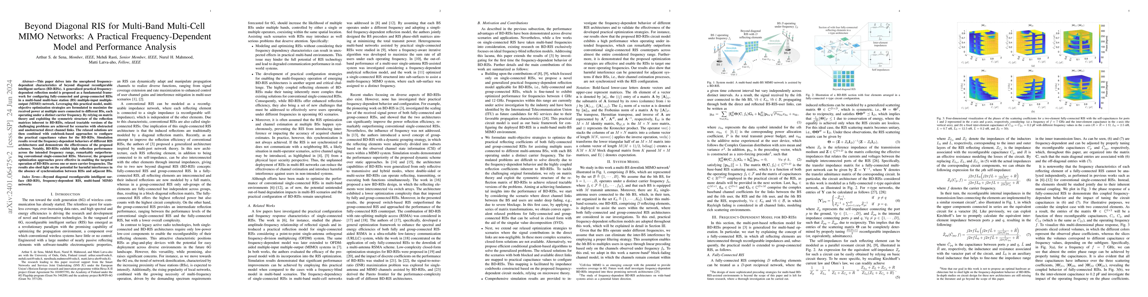 Thumbnail for Beyond Diagonal RIS for Multi-Band Multi-Cell MIMO Networks: A Practical
  Frequency-Dependent Model and Performance Analysis