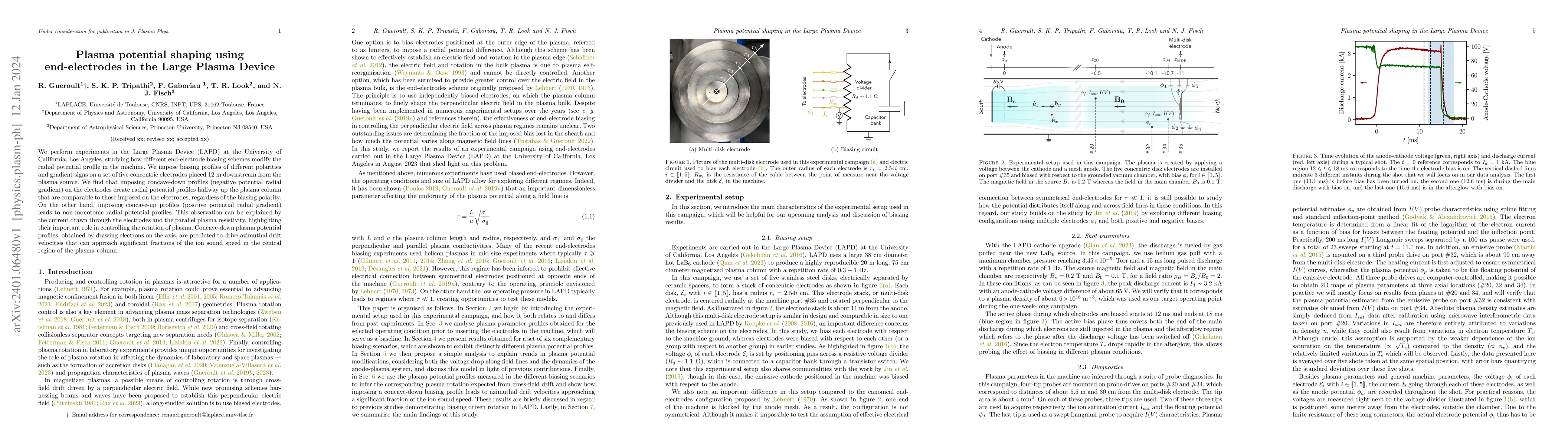 Thumbnail for Plasma potential shaping using end-electrodes in the Large Plasma Device