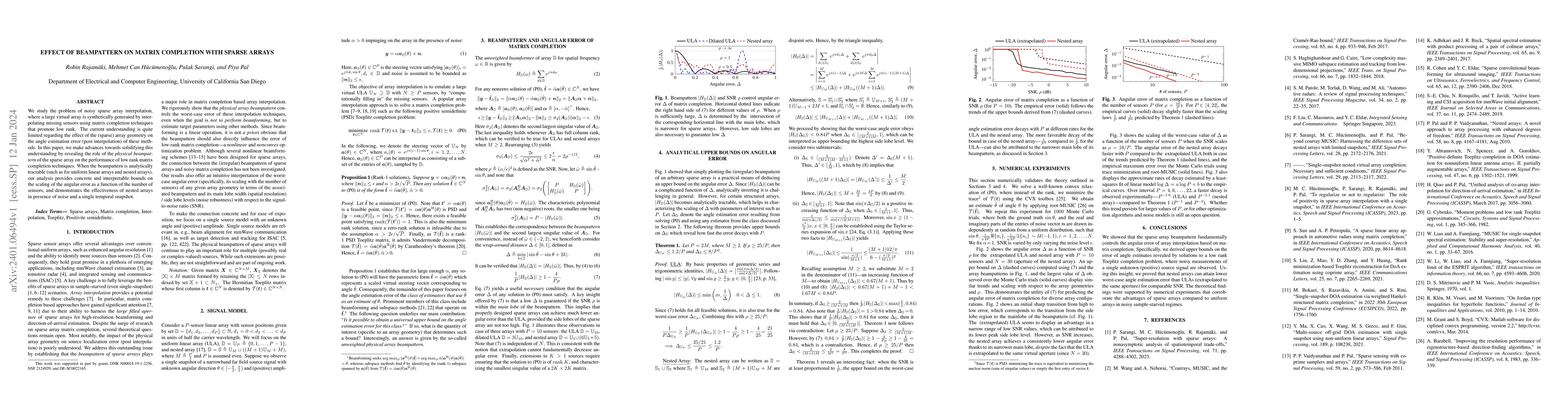 Thumbnail for Effect of Beampattern on Matrix Completion with Sparse Arrays