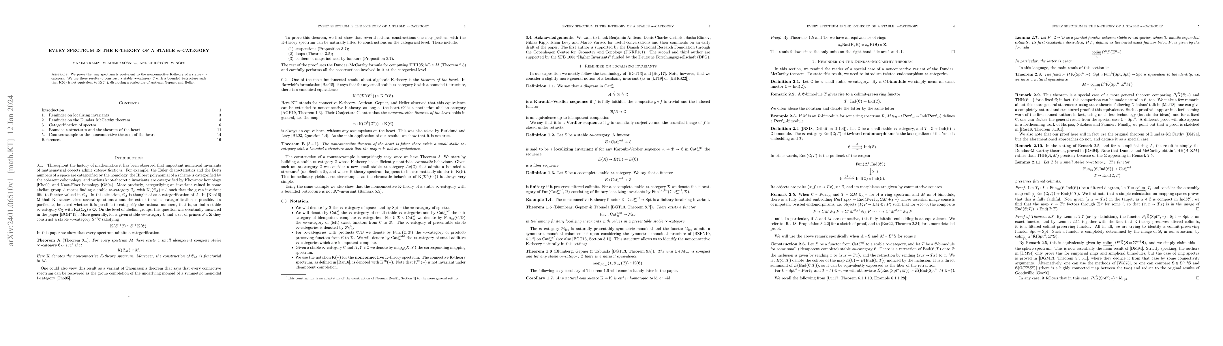 Thumbnail for Every spectrum is the K-theory of a stable $\infty$-category
