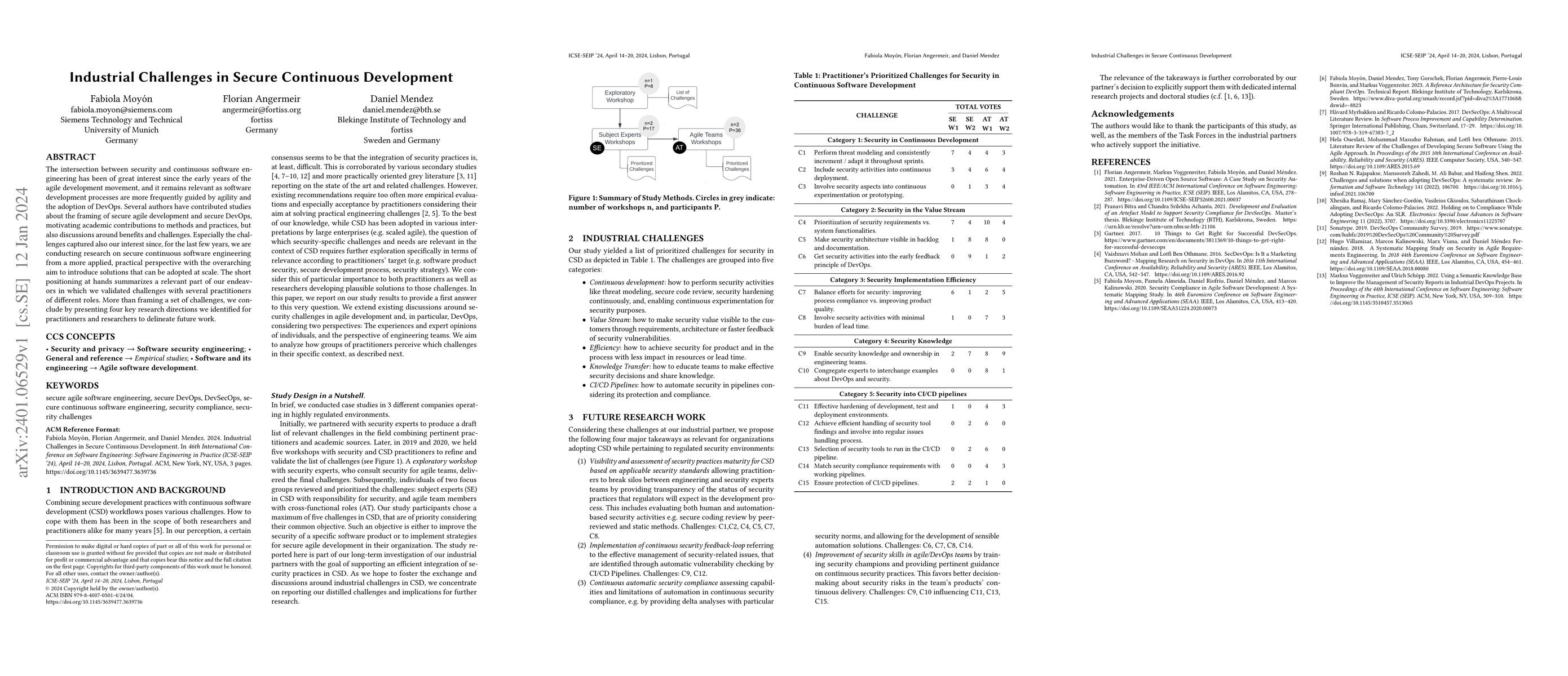 Thumbnail for Industrial Challenges in Secure Continuous Development