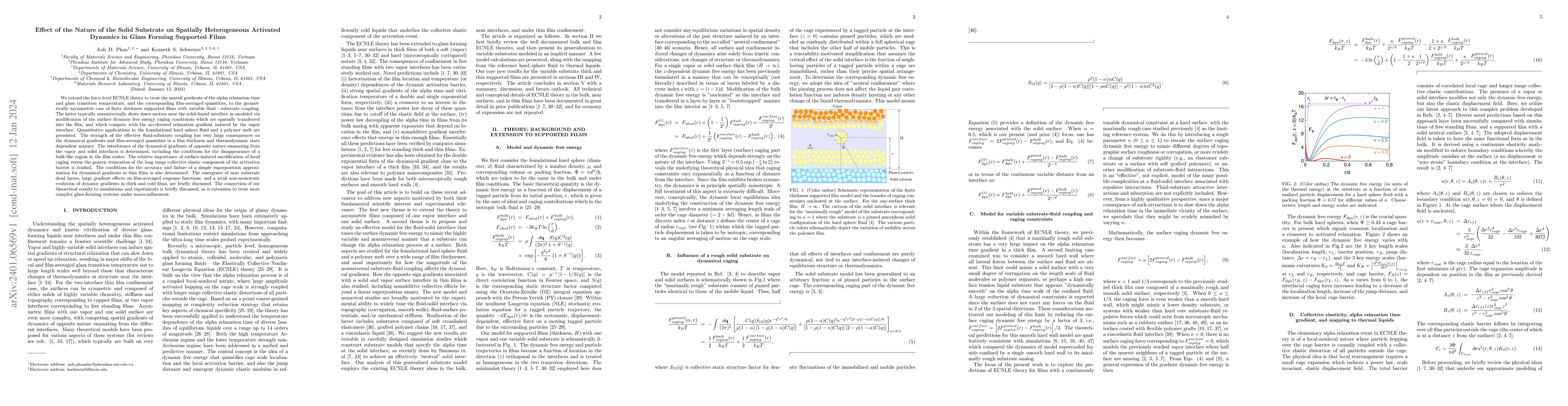 Thumbnail for Effect of the Nature of the Solid Substrate on Spatially Heterogeneous
  Activated Dynamics in Glass Forming Supported Films