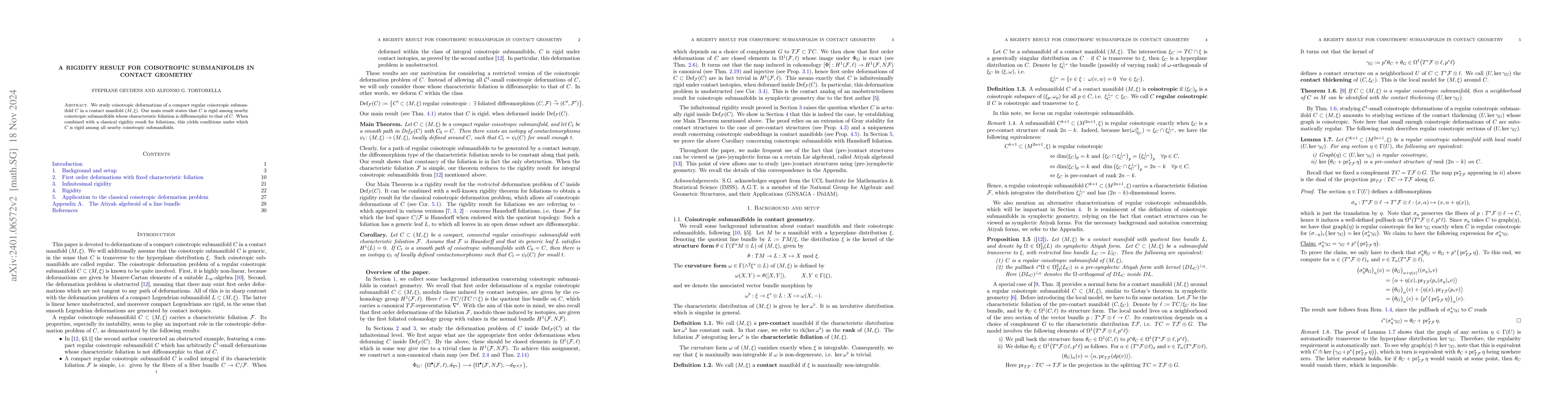 Thumbnail for A rigidity result for coisotropic submanifolds in contact geometry
