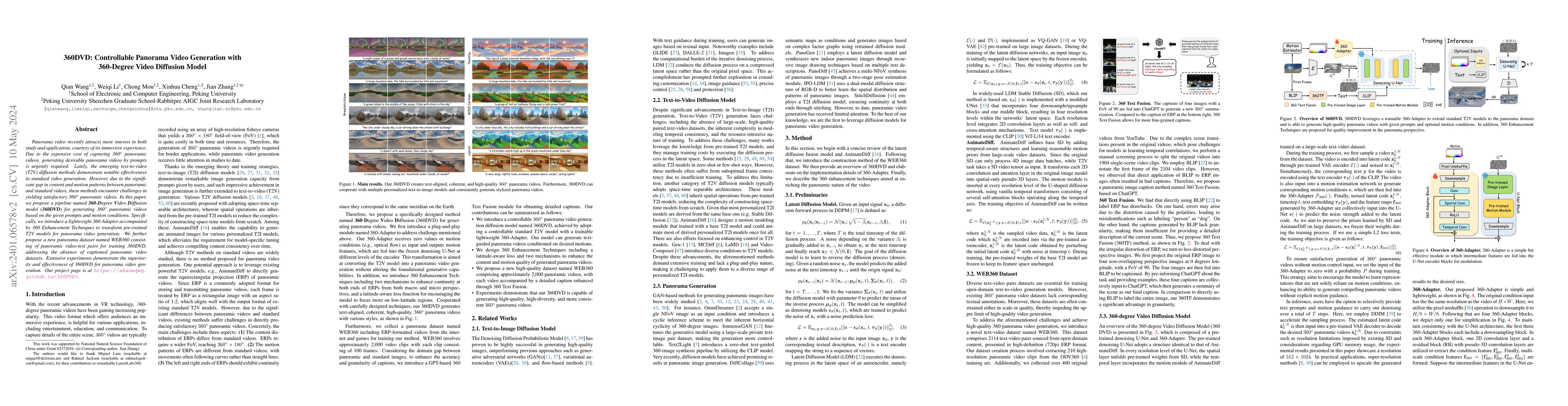 Thumbnail for 360DVD: Controllable Panorama Video Generation with 360-Degree Video
  Diffusion Model