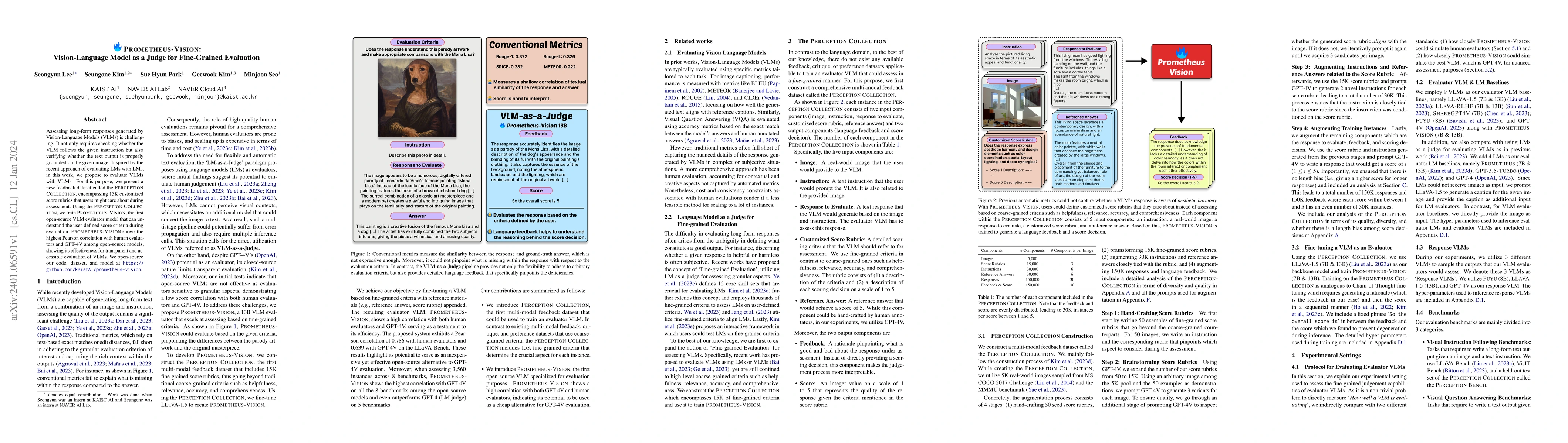 Thumbnail for Prometheus-Vision: Vision-Language Model as a Judge for Fine-Grained
  Evaluation