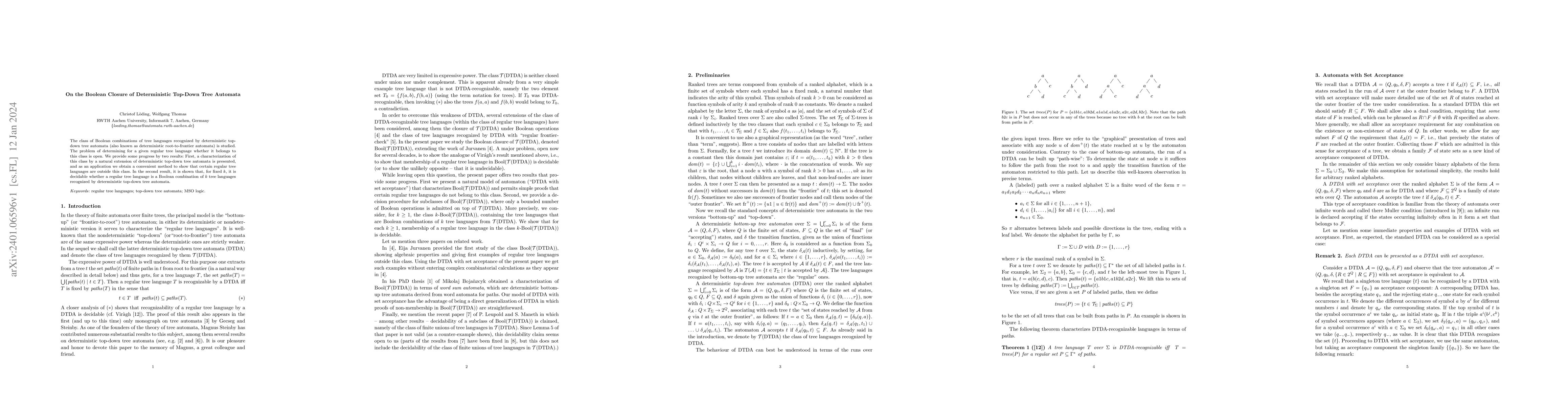 Thumbnail for On the Boolean Closure of Deterministic Top-Down Tree Automata