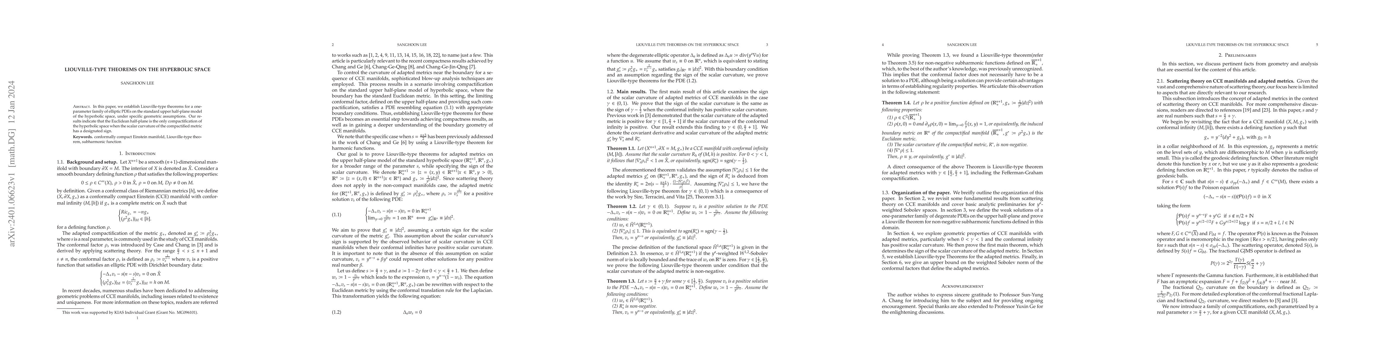 Thumbnail for Liouville-Type Theorems on the Hyperbolic Space