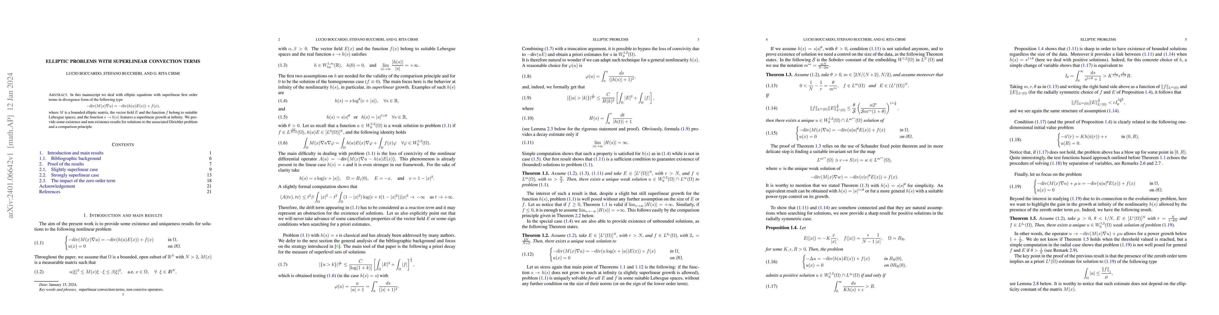 Thumbnail for Elliptic problems with superlinear convection terms