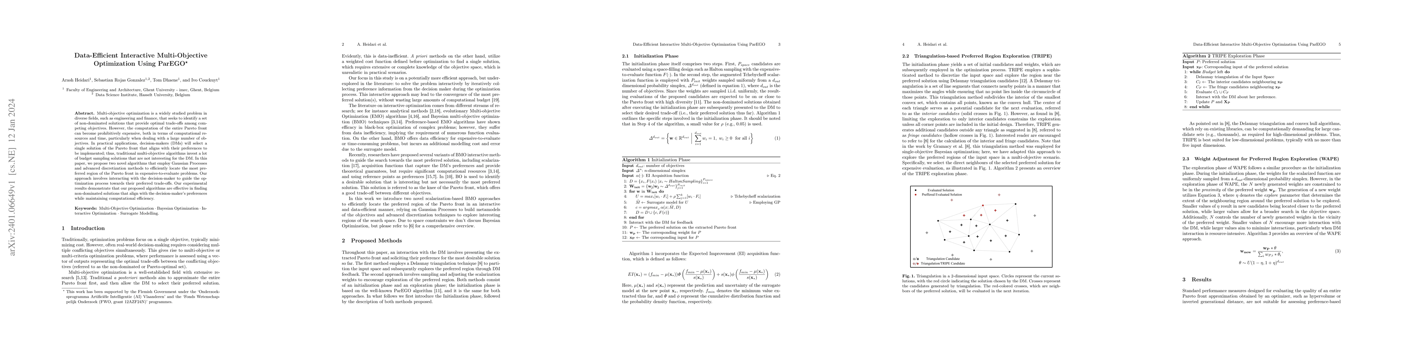 Thumbnail for Data-Efficient Interactive Multi-Objective Optimization Using ParEGO