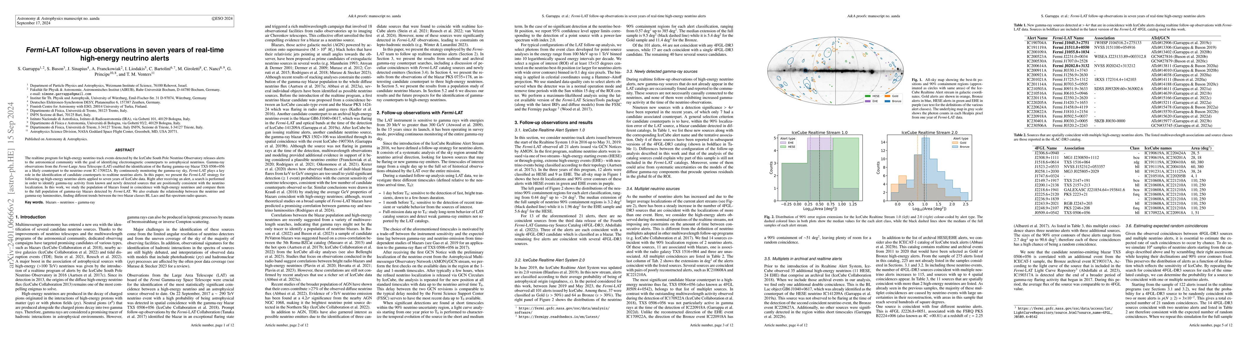 Thumbnail for $Fermi$-LAT follow-up observations in seven years of realtime
  high-energy neutrino alerts