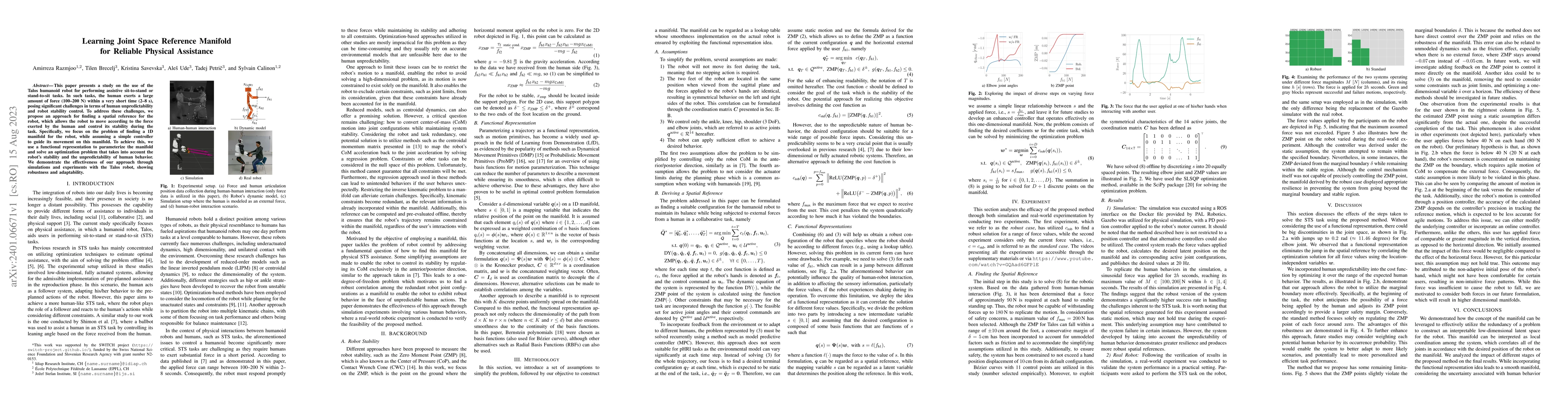 Thumbnail for Learning Joint Space Reference Manifold for Reliable Physical Assistance