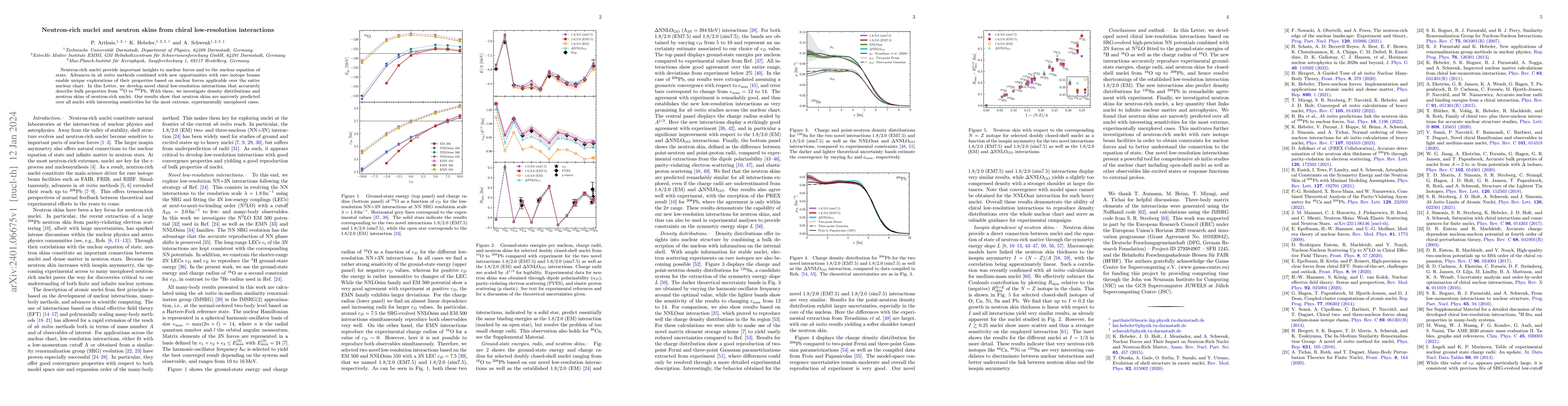 Thumbnail for Neutron-rich nuclei and neutron skins from chiral low-resolution
  interactions