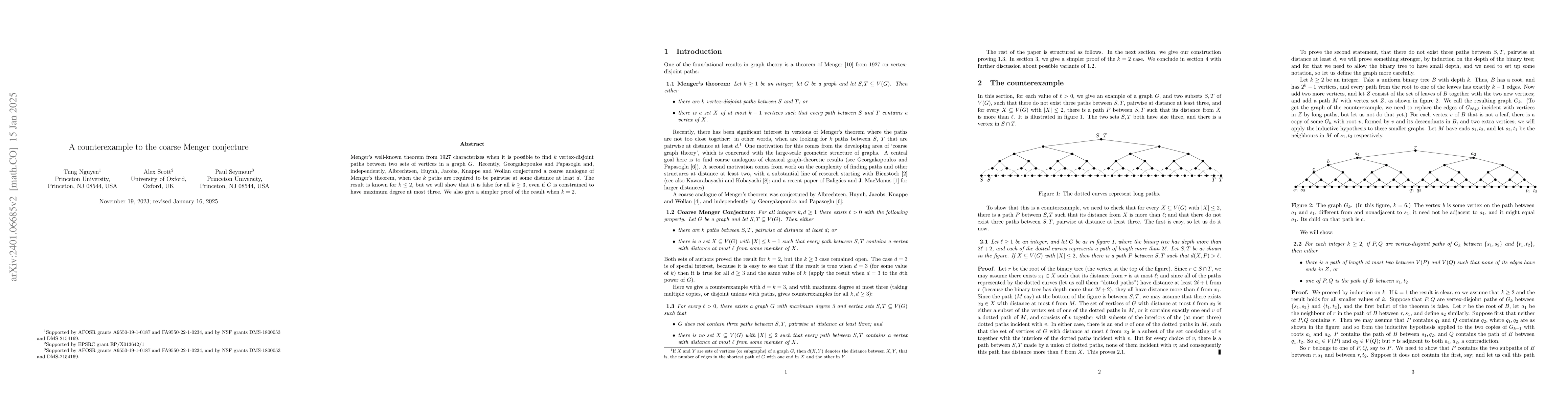 Thumbnail for A counterexample to the coarse Menger conjecture
