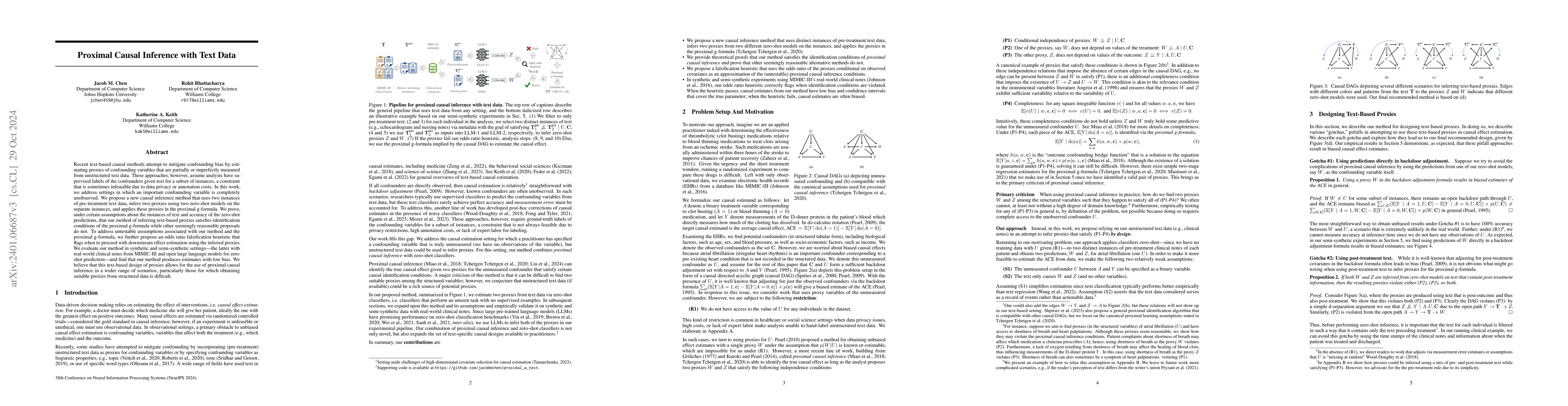 Thumbnail for Proximal Causal Inference With Text Data