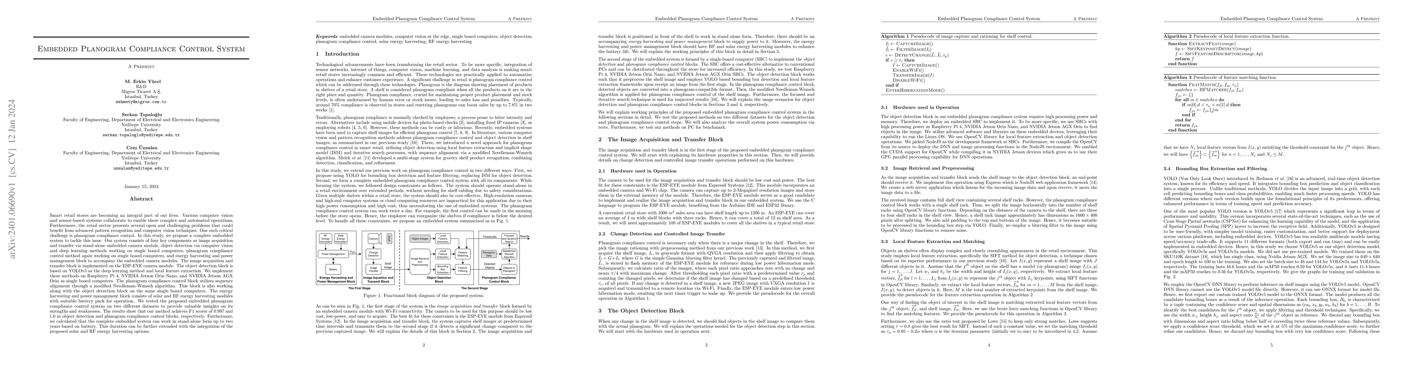 Thumbnail for Embedded Planogram Compliance Control System
