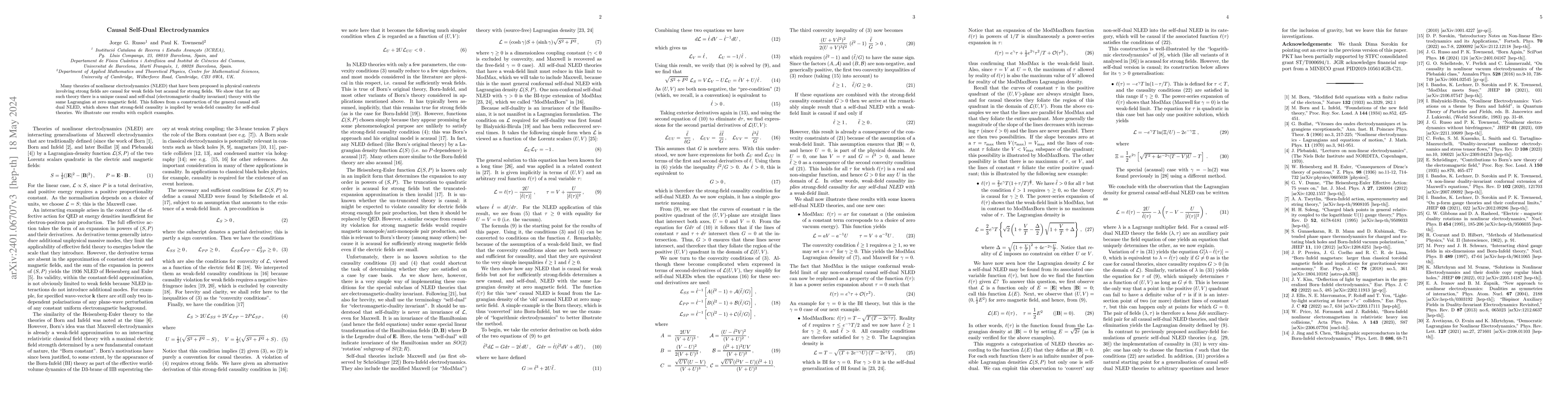 Thumbnail for Causal Self-Dual Electrodynamics
